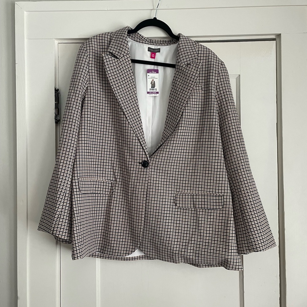 Vince Camuto Checkered Blazer